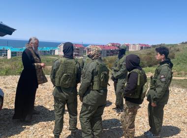 Инструктор сахалинского филиала провел страйкбольные учения для курсантов