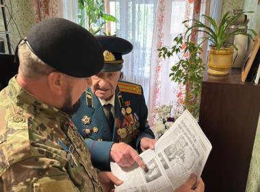 Встреча инструктора Центра «ВОИН» — участника СВО и ветерана Великой Отечественной войны